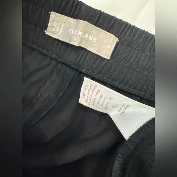 Everlane 100% wool pull on pants women’s size 4 black - Picture 3 of 6